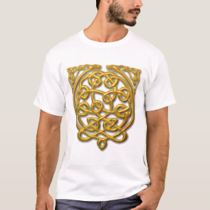 Camiseta Dragones de nudo celta - Oro