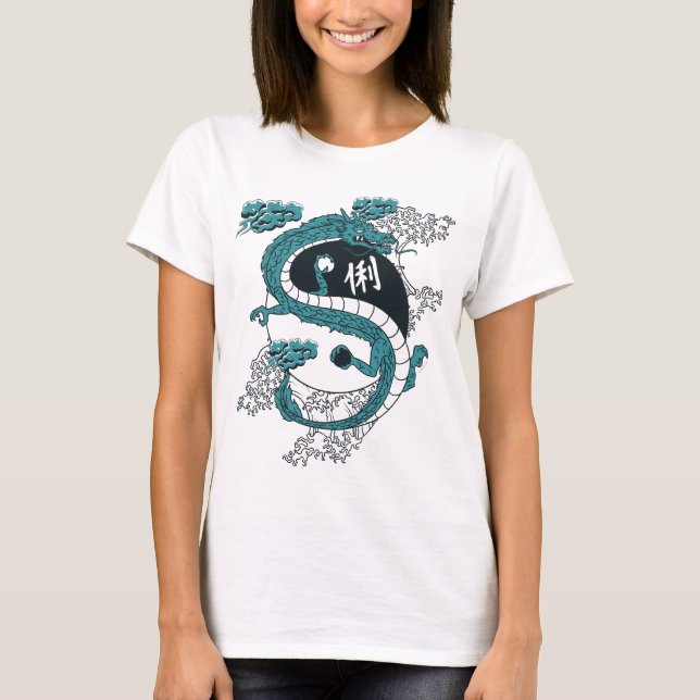 Camiseta Dragones de Yin y de Yang (Anverso)