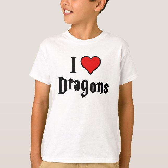 Camiseta Dragones del corazón I (Anverso)