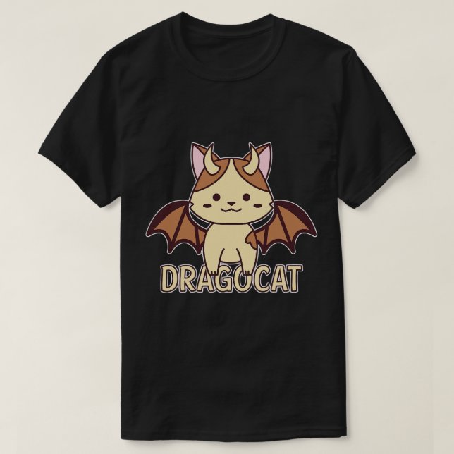 Camiseta Dragones Dragocat Cat Dragon Dragon Slayer Dungeon (Diseño del anverso)