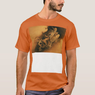 Camiseta Dragones En Las Nubes Arte Japonés Antiguo