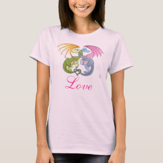 Camiseta Dragones entrelazados en el té de las damas de amo
