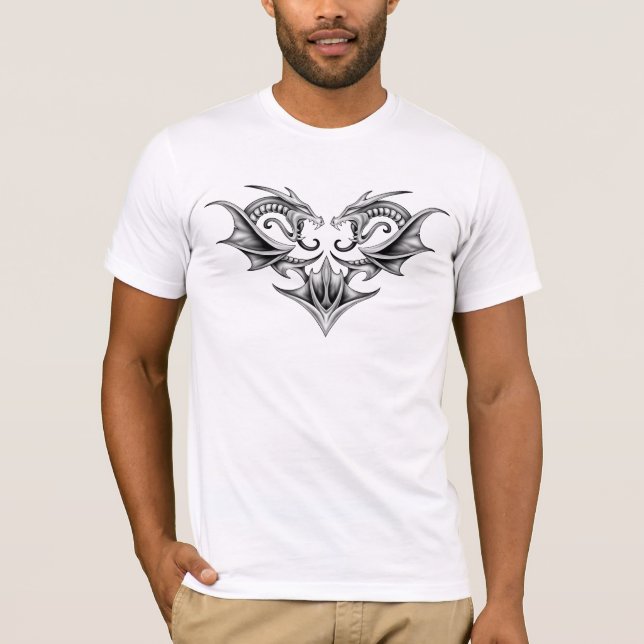 Camiseta Dragones gemelos (Anverso)