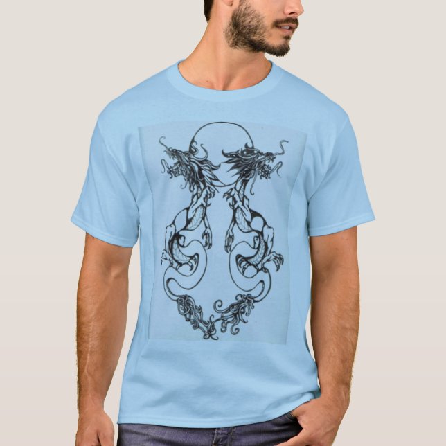 Camiseta Dragones gemelos (Anverso)