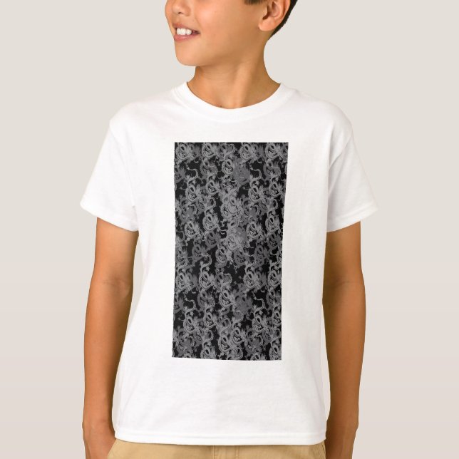 Camiseta Dragones grises de Ying Yang (Anverso)