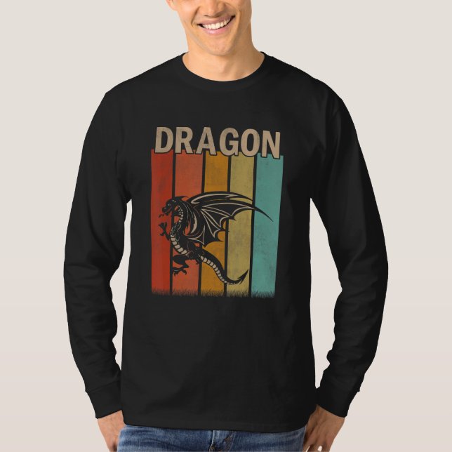Camiseta Dragones hombres con problemas Las mujeres se burl (Anverso)