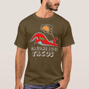 Camiseta Dragones Love Tacos diseño Dragon diseño Taco