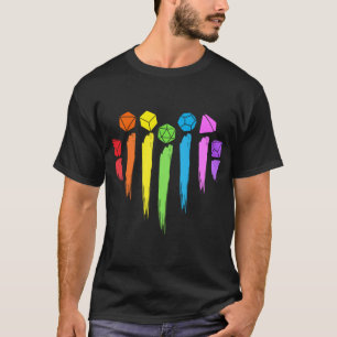 Camiseta Dragones Mazmorras Arcoíris Corazón amigos LGBTQ