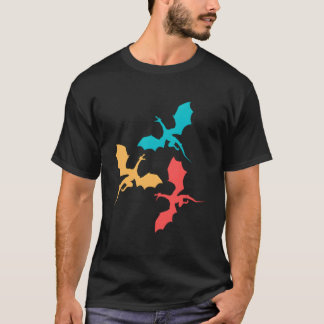 Camiseta Dragones Medievales Animales Fantasía Juventud
