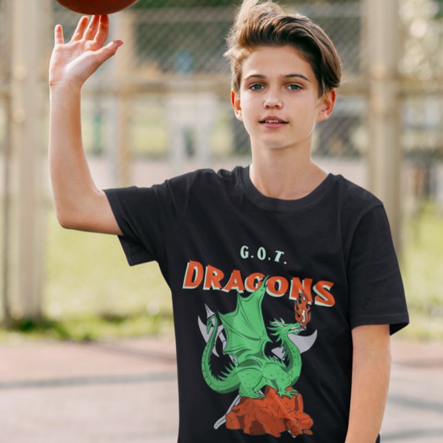 Camiseta Dragones Mithological Dragon Respirando Fuego (Subido por el creador)