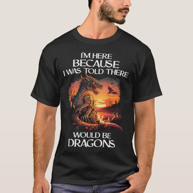 Camiseta Dragones míticos para hombres dragones para un dra (Anverso)
