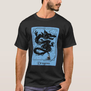 Camiseta Dragones Tarjeta Tarot Tarjeta Mystical Dragon Tar