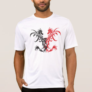 Camiseta Dragones tribales negro/rojo