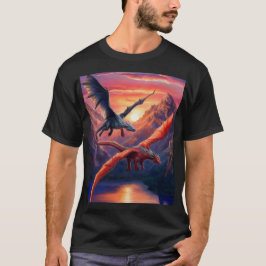 Camiseta dragones voladores.