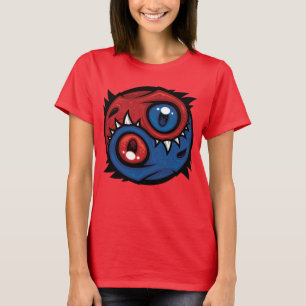Camiseta Dragones Yin Yang Rojos y Azules