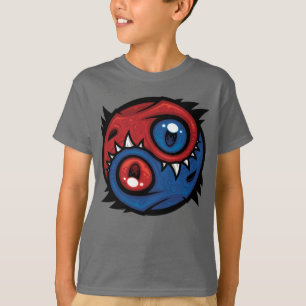 Camiseta Dragones Yin Yang Rojos y Azules