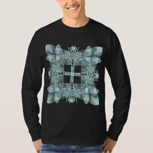 Camiseta Dragonflies superpuestas al cuadrado