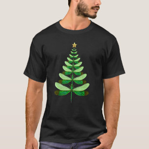 Camiseta Dragonfly Christmas Tree Xmas Dragonflies Bugs Ins