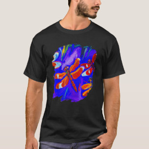Camiseta Dragonfly Color Painting Dragonflies Insect Artist