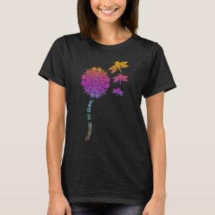 Camiseta Dragonfly Colorful Mandala Peace Zen Yoga Chakra O