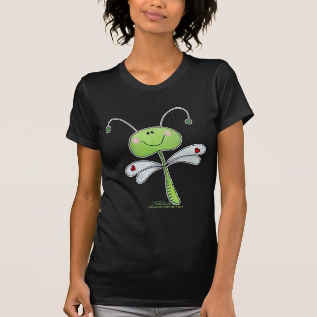 Camiseta Dragonfly con el corazón (Anverso)
