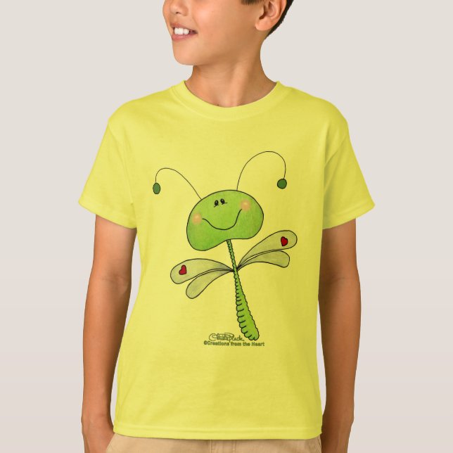 Camiseta Dragonfly con el corazón (Anverso)