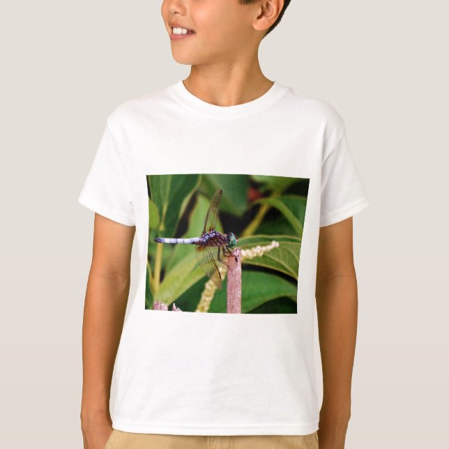 Camiseta Dragonfly con flores blancas (Anverso)