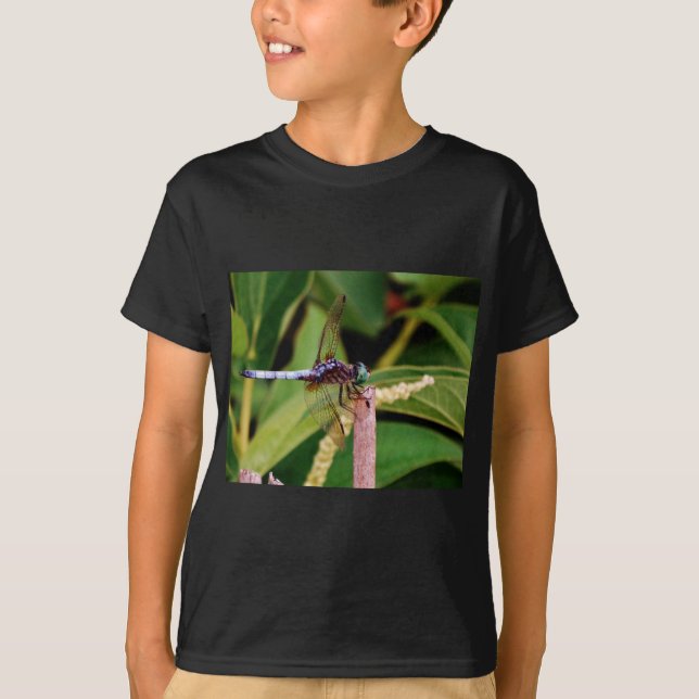 Camiseta Dragonfly con flores blancas (Anverso)