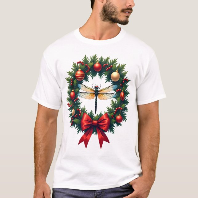Camiseta Dragonfly Corona de Navidad (Anverso)