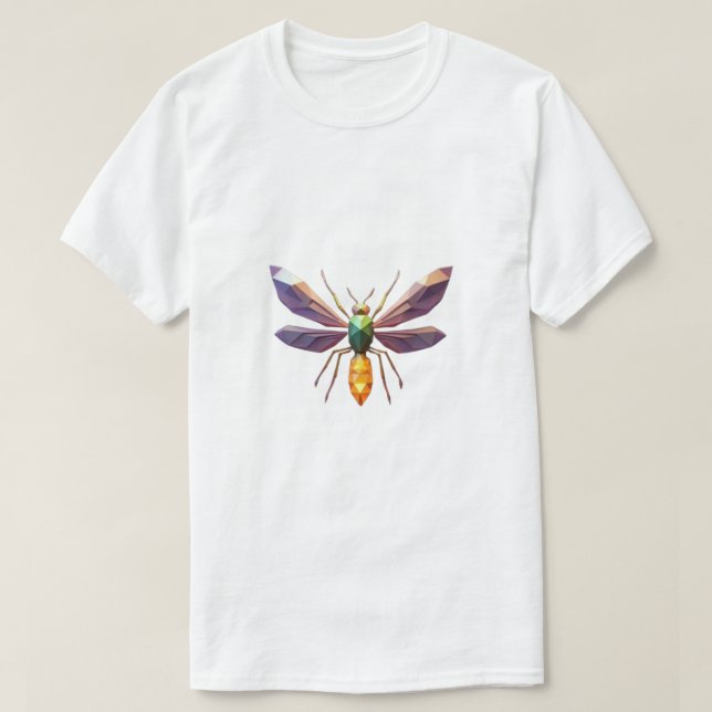 Camiseta Dragonfly geométrico (Diseño del anverso)