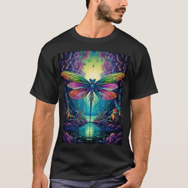 Camiseta Dragonfly psicodélico #1 (Anverso)