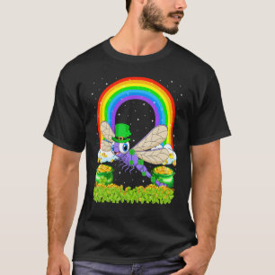 Camiseta Dragonfly Rainbow Leprechaun Dragonfly St Patric