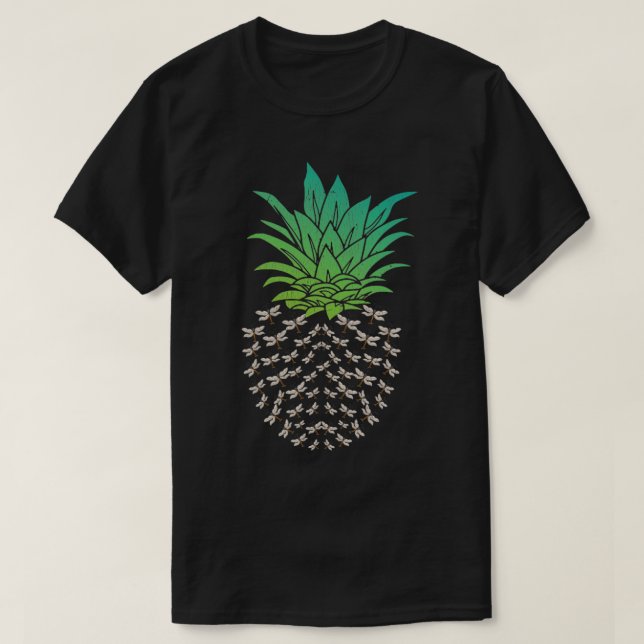 Camiseta Dragonfly Retro Pineapple (Diseño del anverso)