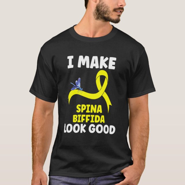 Camiseta Dragonfly Spina Bifida Conciencia (Anverso)