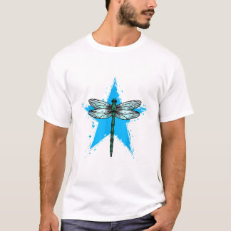 Camiseta Dragonfly Star Design Insect Love Lover Dragonflie