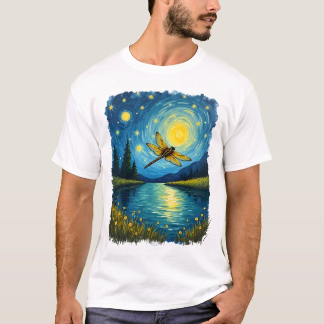 Camiseta Dragonfly Starry Night (2) (Anverso)