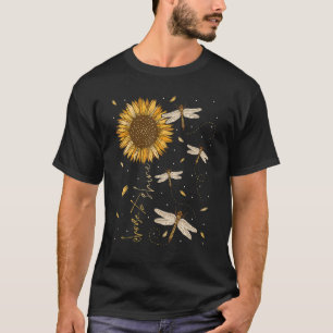 Camiseta Dragonfly Sunflower Elige Brillar La Mentalidad De