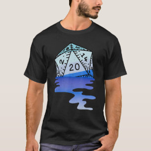 Camiseta Drágono retro Dungeon Dice D20 Melting Dice Rpg Ga