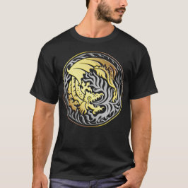 Camiseta Dragonround - Oro y cromo