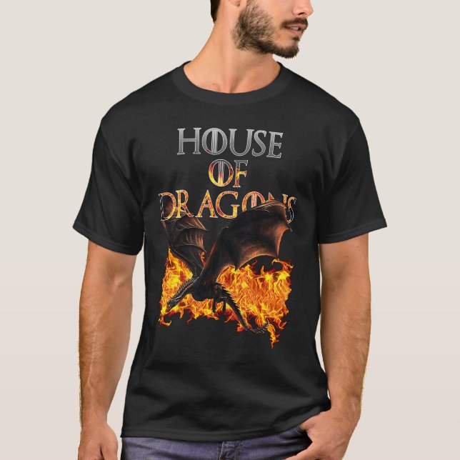Camiseta Dragons and Fire Cool Fantasy (Anverso)