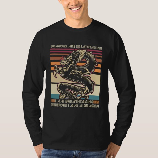 Camiseta dragons are breathtaking I m breathtaking therefor (Anverso)