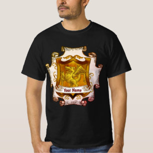 Camiseta Dragons Shield Escudo de Familia Apellid