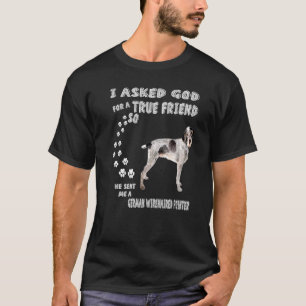 Camiseta Drahthaar Dog Mom Dad Print Cute German Wirehaefed