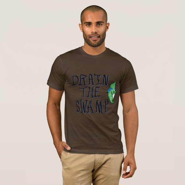 Camiseta drain the swamp portland frog (Anverso completo)