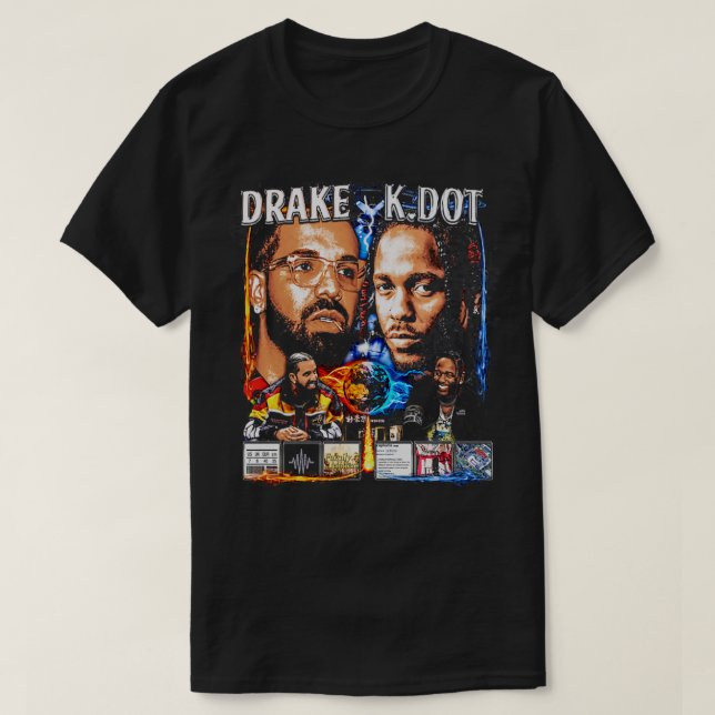 Camiseta Drake Vs KDot TShirt 1 (Diseño del anverso)