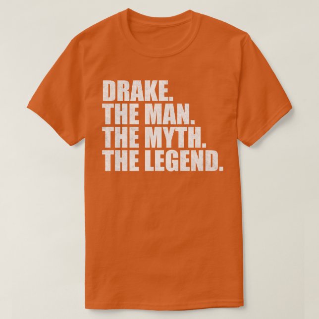 Camiseta DrakeDrake Nombre Drake Nombre dado (Diseño del anverso)