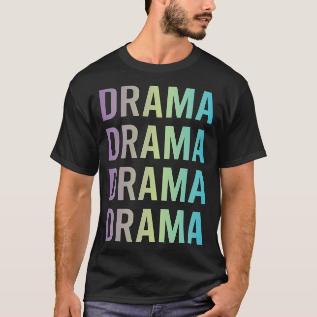 Camiseta Drama azul morado (Anverso)