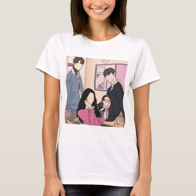 Camiseta Drama coreano de la auténtica belleza (Anverso)