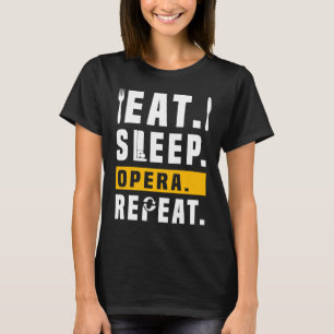 Camiseta Drama de la vida del teatro comiendo Ópera de sueñ