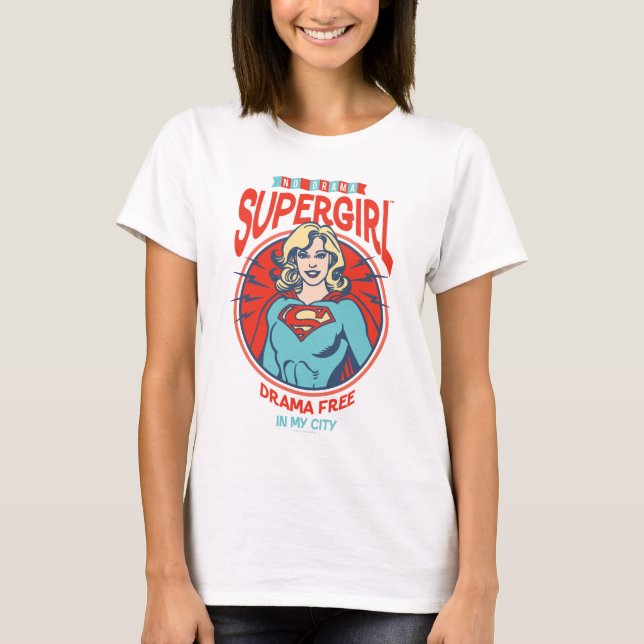 Camiseta Drama de superchica libre en mi ciudad (Anverso)